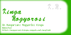 kinga mogyorosi business card